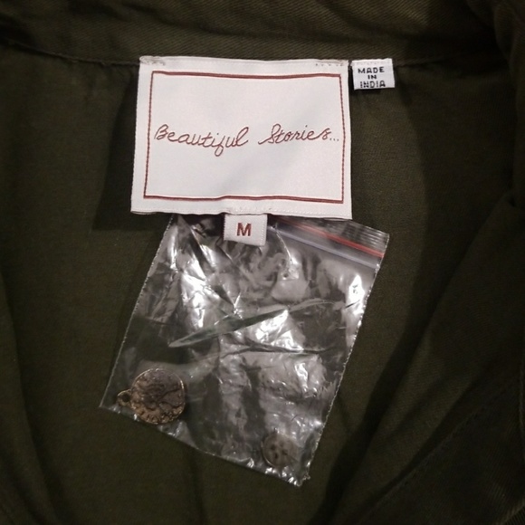 NWOT Beautiful Stories Shirt/Jacket Embroidered - Picture 2 of 4